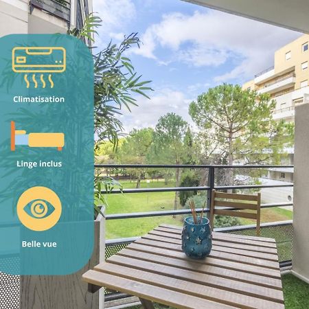 Superbe Appt Port Marianne, Parking Prive, 4 Personnes Apartment Montpellier Exterior foto